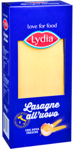 Yellow lasagna sheets