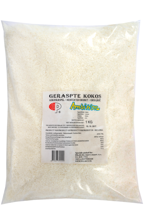 Geraspte kokos main product photo