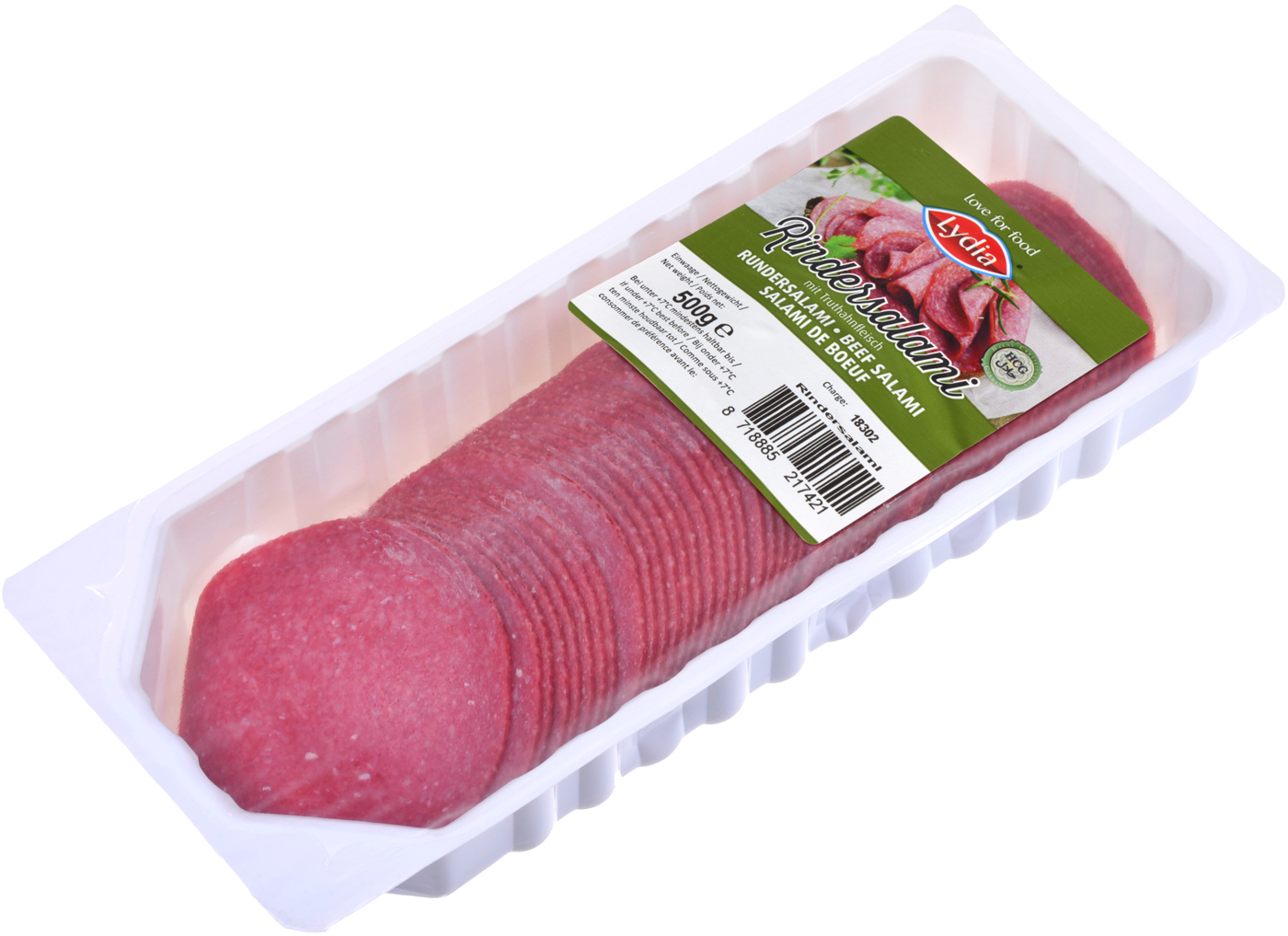 Gesneden rundersalami Gesneden rundersalami