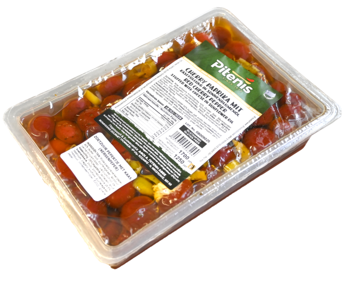 Mit Käse gefüllte rote Paprika main product photo