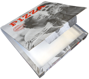 Pizzabox B&W Full-color - link naar productpagina