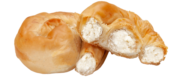 Mini spiraaltaart met feta main product photo