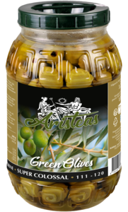 Groene Griekse olijven