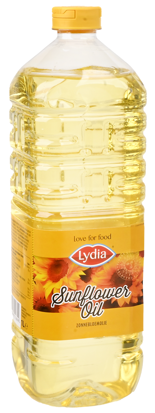 Lydia Zonnebloemolie 1L, 100% plantaardig - MELEDI Horeca Groothandel