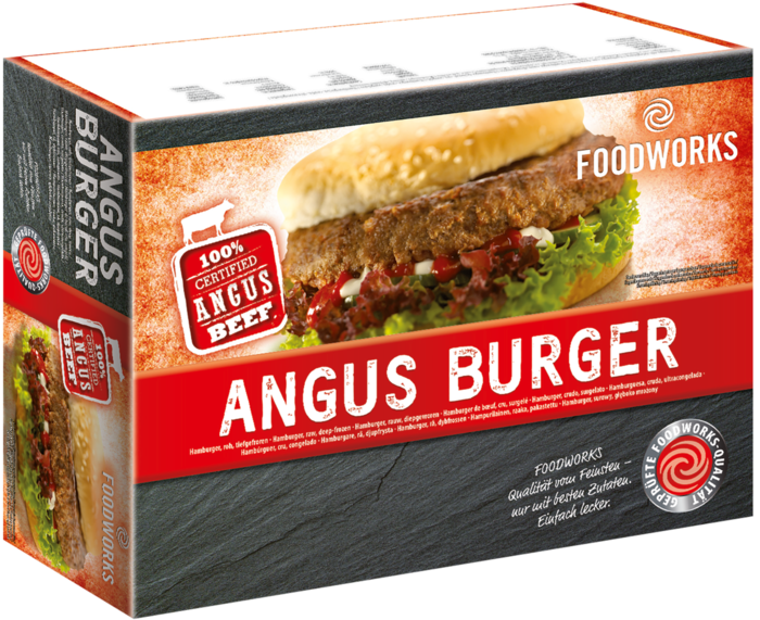 100% Angus hamburgers main product photo